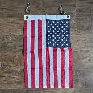 US American Flag with Grommets, Waterproof Heavy Duty Nylon, All Weather